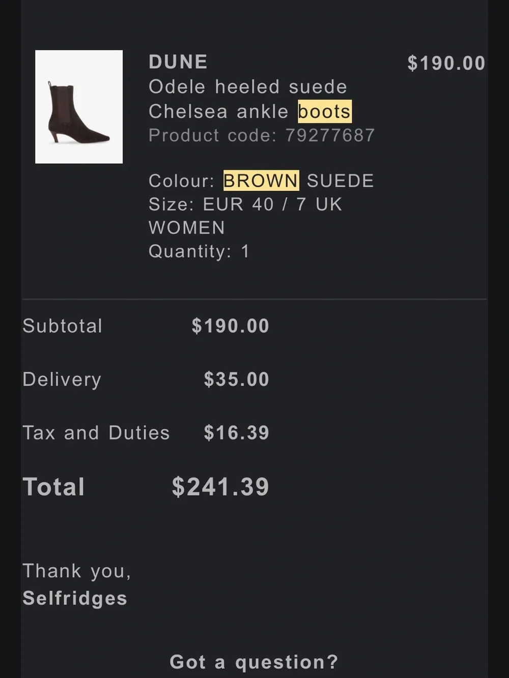 Dune London Dark Brown Suede Chelsea Kitten Heel Ankle Boots
